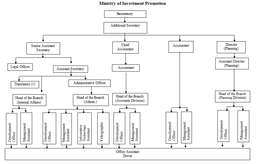 Organization Structure - Ministry OF Invest Promotion